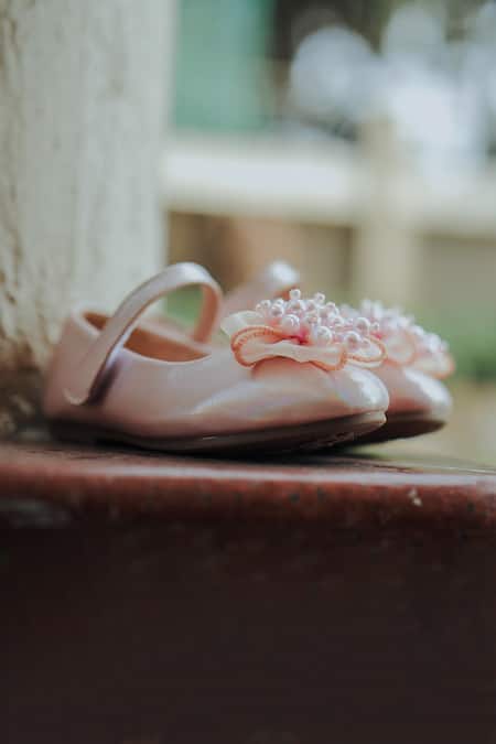 Shop_Ninobello_Pink Pearls Embellished Bellies _at_Aza_Fashions