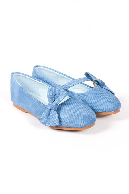 Ninobello_Blue Bow Embellished Bellies _Online_at_Aza_Fashions