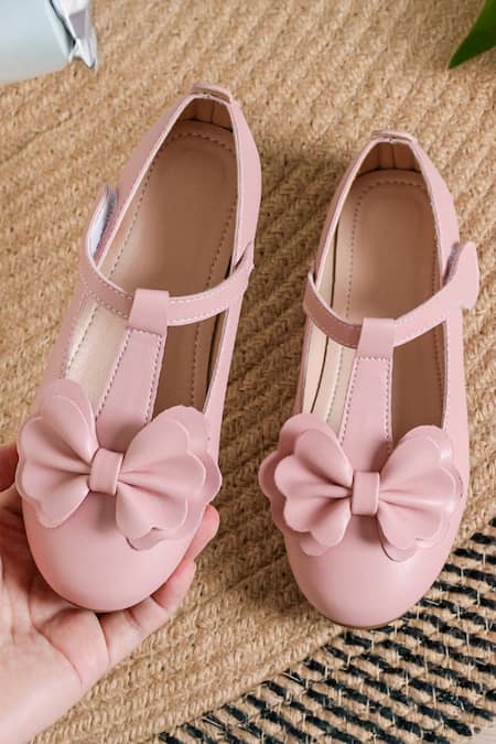 Ninobello Bow Embellished T Strap Bellies 