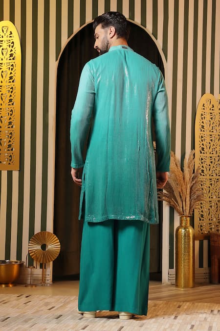 Soniya G Sequin Embellished Kurta & Trouser Set