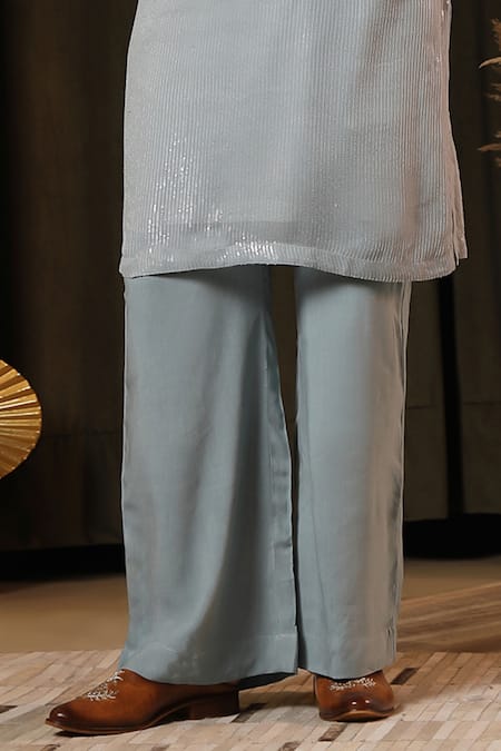 Buy Soniya G Blue Georgette Sequins Ice Embellished Kurta Set Online at Aza Fashions Buy_Soniya G_Blue Georgette Sequins Ice Embellished Kurta Set _Online_at_Aza_Fashions