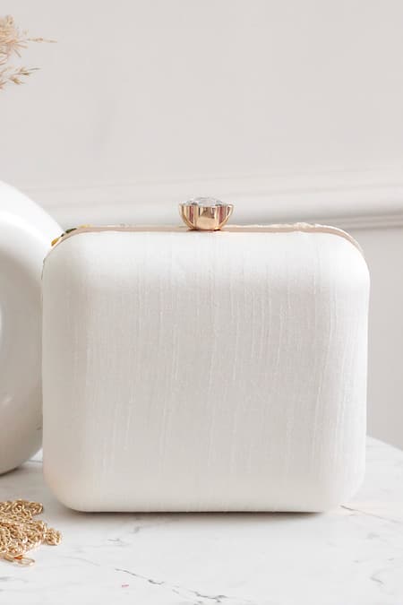 Boxwish By Bhumika Floral Sequin Embroidered Clutch 