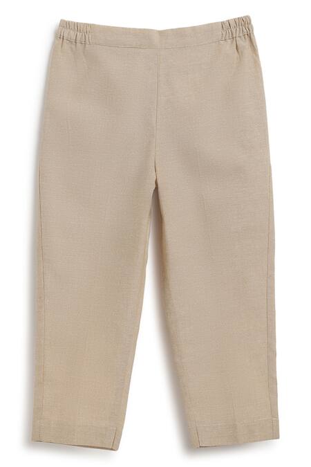 Shop Tiber Taber Blue Cotton Embroidery Reversible Leaf Print Bundi And Kurta Set Shop_Tiber Taber_Blue Cotton Embroidery Reversible Leaf Print Bundi And Kurta Set