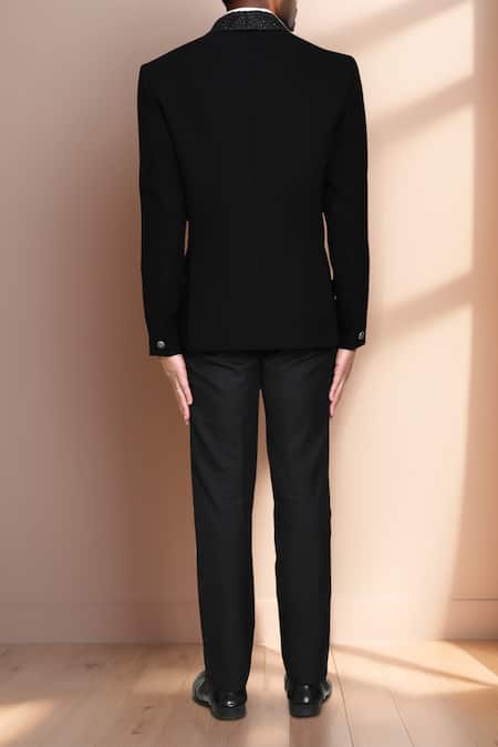 Arihant Rai Sinha Geometric Embroidered Blazer & Pant Set 