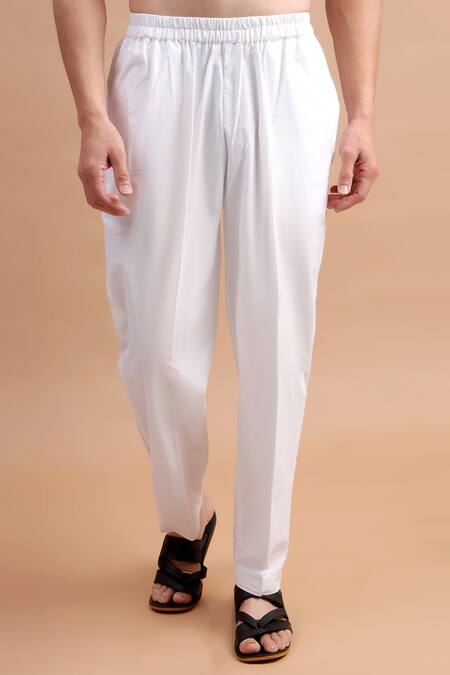 Buy_THE COTTON STAPLE_Cream Cotton Embroidery Floral Bloom Print Kurta Set _Online_at_Aza_Fashions