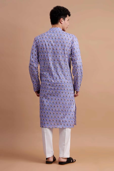 The Cotton Staple Floral Print Cotton Kurta Set 
