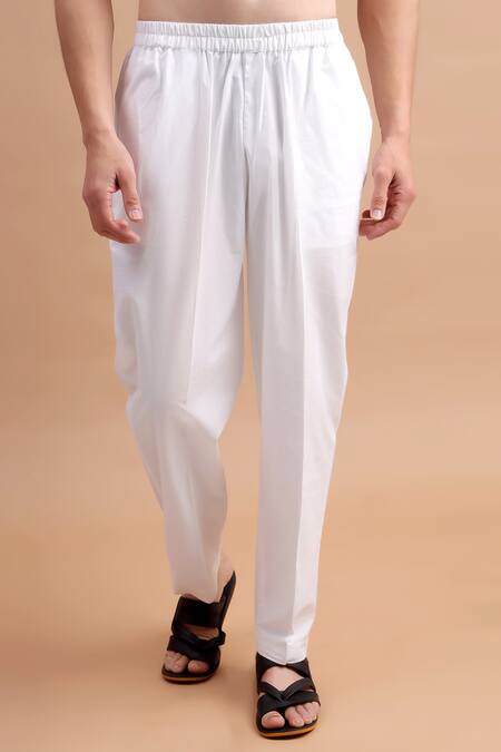 The Cotton Staple_Purple Cotton Floral Print Kurta Set _Online_at_Aza_Fashions