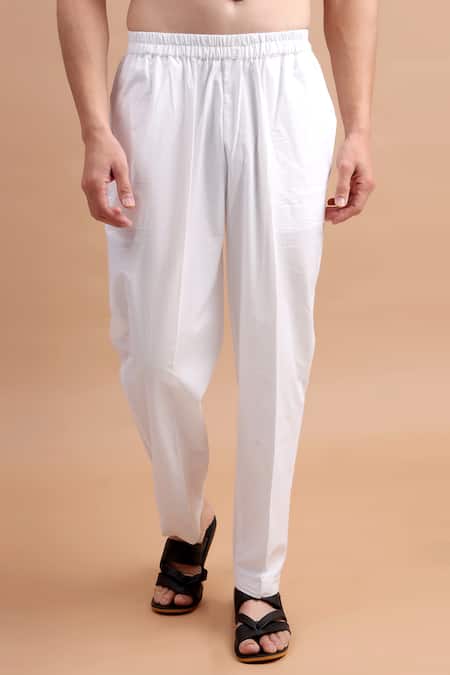 The Cotton Staple_Red Cotton Floral Paisley Printed Kurta Set _Online_at_Aza_Fashions