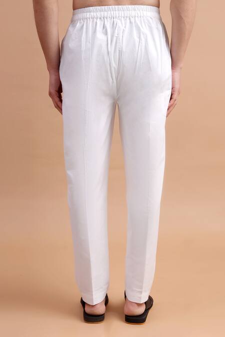 Buy_The Cotton Staple_Brown Cotton Abstract Floral Printed Kurta Set _Online_at_Aza_Fashions