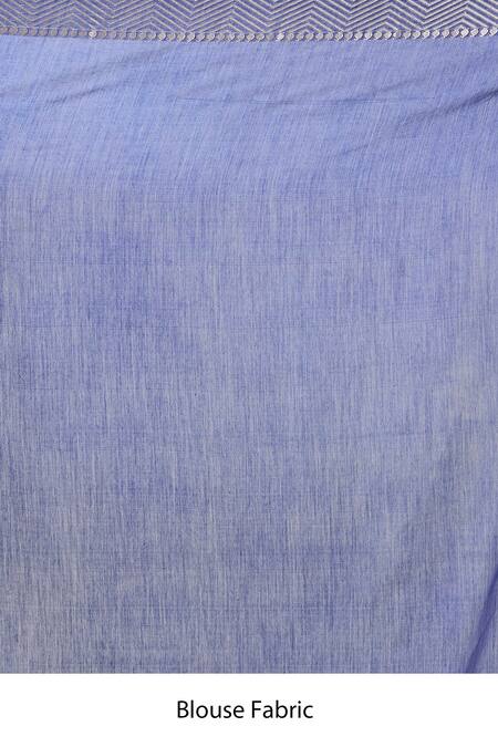 Buy_Naintara Bajaj_Blue Viscose Paisley Handblock Print Saree _Online_at_Aza_Fashions