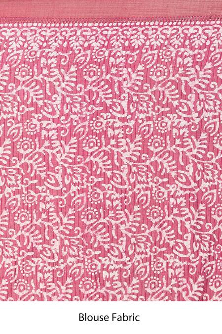 Buy Naintara Bajaj Wine Chanderi Geometric Floral Saree Buy_Naintara Bajaj_Wine Chanderi Geometric Floral Saree