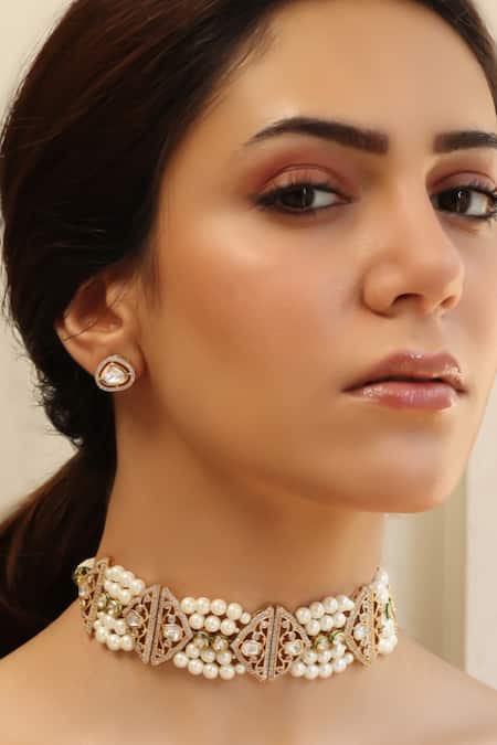 Joules By Radhika Sunlit Strand Bead Embellished Choker Set