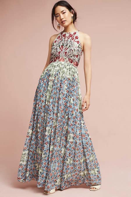 Bhanuni By Jyoti Floral Printed Gown 