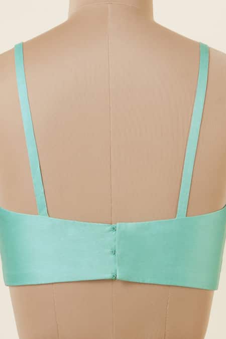 Buy_Dressfolk_Yellow Cotton Polka Pattern Handloom Pre-draped Saree Set With Running Blouse 