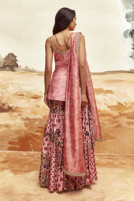 Punit Balana Mirror & Marodi Embroidered Kurta Set 