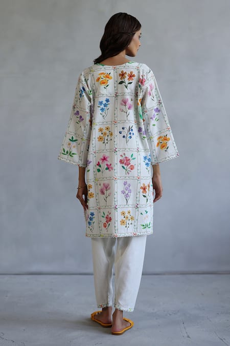 Roza Wildflower Printed Kurta & Pant Set 