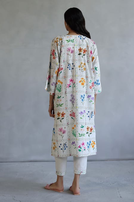 Roza Patchwork Printed Kurta & Pant Set 