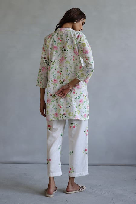 Roza Floral Print Kurta & Pant Set 