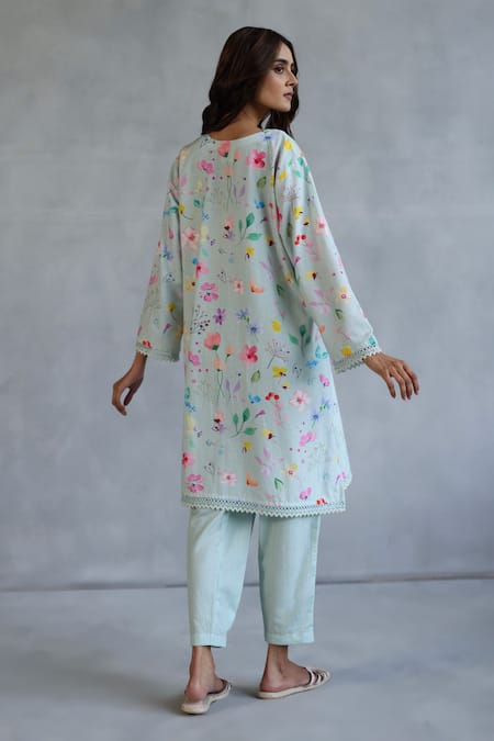Roza Floral Printed Kurta Set 