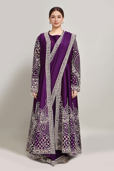 Kalighata Embroidered Jacket Pant Set 