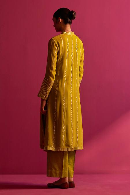 Shetab Kazmi Gota Embroidered Kurta Pant Set 