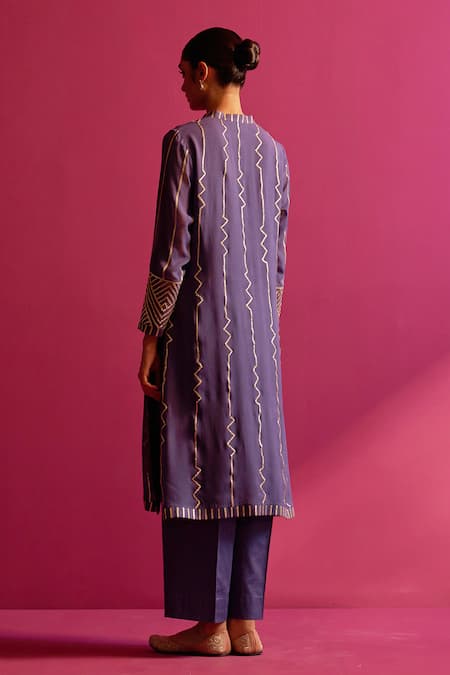 Shetab Kazmi Gota & Beads Embroidered Kurta Set 