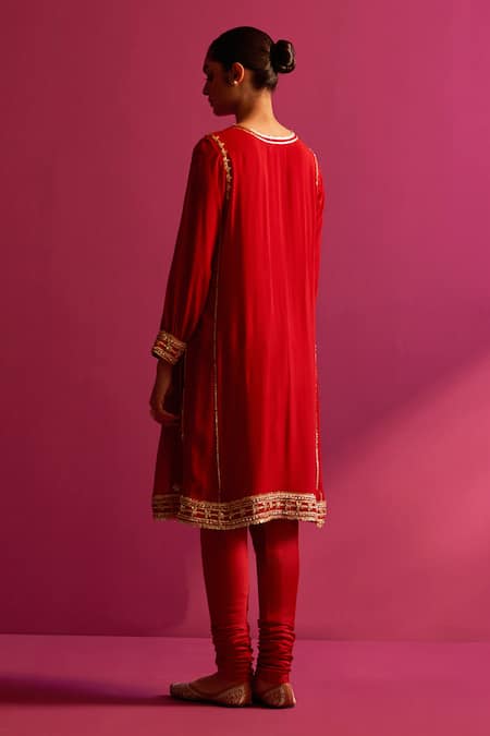 Shetab Kazmi Gota Embroidered Kurta Set 