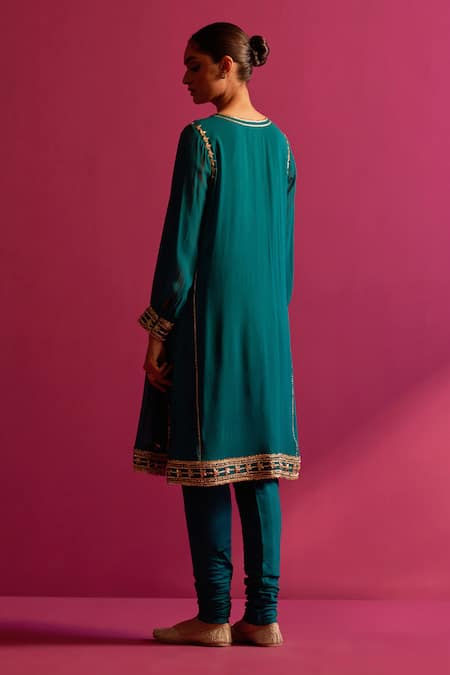 Shetab Kazmi Gota Hand Embroidered Kurta Set 