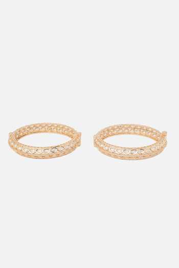Shop Vivinia By Vidhi Mehra Gold Plated Stones Kundan Polki Bangles Set at Aza Fashions Shop_Vivinia By Vidhi Mehra_Gold Plated Stones Kundan Polki Bangles Set _at_Aza_Fashions