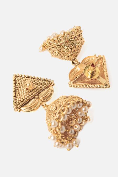 Buy Vivinia By Vidhi Mehra Gold Plated Stones Phool Vine Carved Necklace Set Online at Aza Fashions Buy_Vivinia By Vidhi Mehra_Gold Plated Stones Phool Vine Carved Necklace Set _Online_at_Aza_Fashions