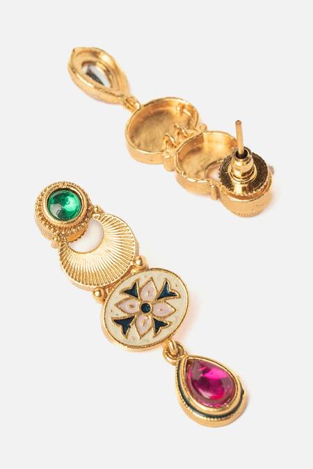 Buy Vivinia By Vidhi Mehra Gold Plated Pearls, Stones, Beads Ornate Vine Necklace Set Online at Aza Fashions Buy_Vivinia By Vidhi Mehra_Gold Plated Pearls, Stones, Beads Ornate Vine Necklace Set _Online_at_Aza_Fashions