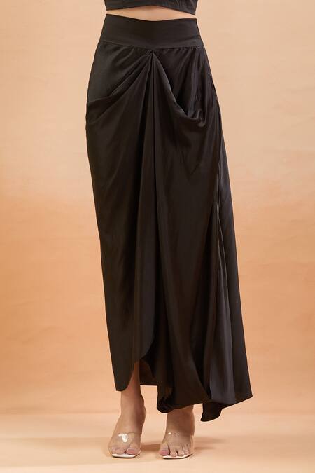 Buy Prisho Black Chiffon Gota Patti, Sequins, Embroidery Sweetheart Floral Kaftan Set Online at Aza Fashions Buy_Prisho_Black Chiffon Gota Patti, Sequins, Embroidery Sweetheart Floral Kaftan Set _Online_at_Aza_Fashions