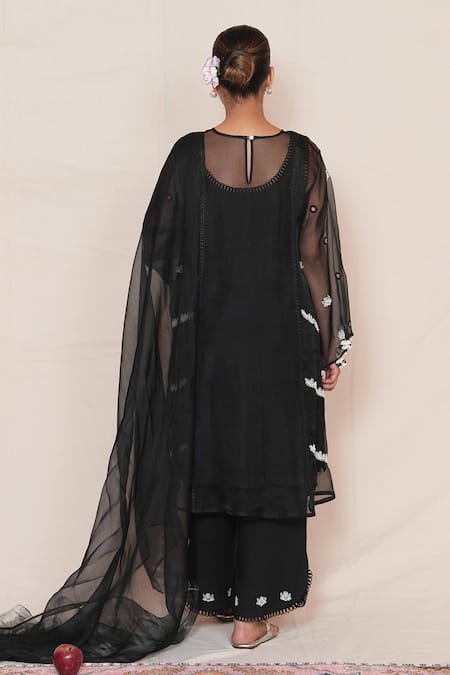 Jyoti Bansal Floral Cutwork Kurta Salwar Set 