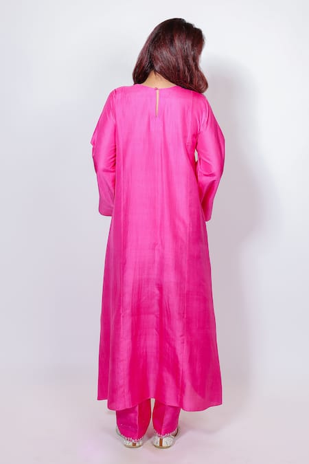 Brahmand By Vertika Kalra Pink Pita Kasab Embroidered Kurta Set 