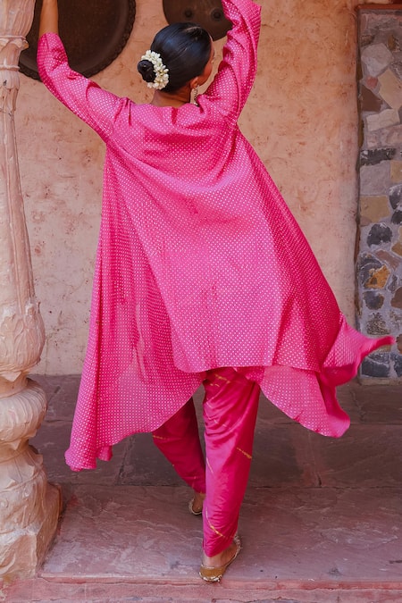 Brahmand By Vertika Kalra Asymmetric Kurta & Dhoti Pant Set 