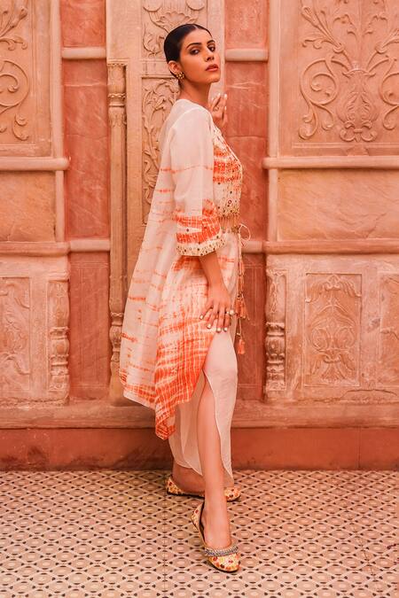 Brahmand By Vertika Kalra Embroidered Kurta & Dhoti Pant Set 