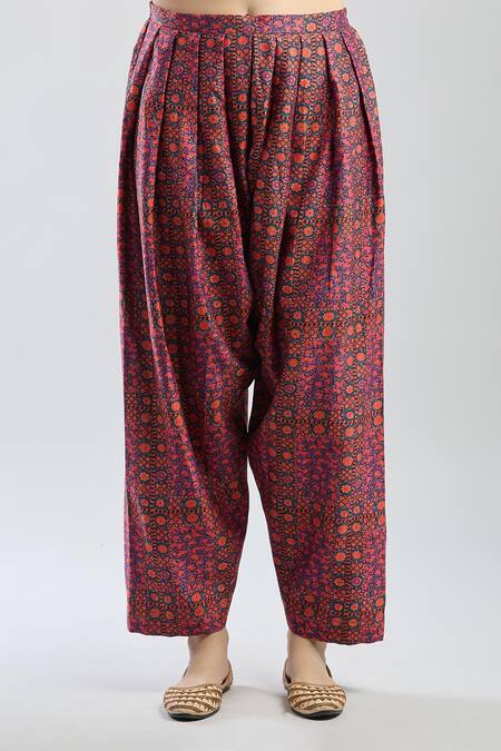 Debyani + CO Pink Cotton, Chiffon Embroidery, Sequins, Beads Split V-neck Floral Kurta Set Online at Aza Fashions Debyani + CO_Pink Cotton, Chiffon Embroidery, Sequins, Beads Split V-neck Floral Kurta Set _Online_at_Aza_Fashions