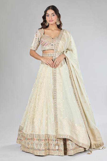 Samyukta Singhania Embroidered Sequin & Zari Lehenga Set 