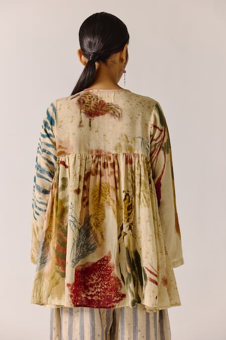 Cord Frida Abstract Print Shirt 