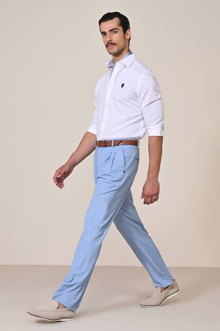 Buy S&N By Shantnu Nikhil Off White Linen Embroidery Embellished Shirt Online at Aza Fashions Buy_S&N By Shantnu Nikhil_Off White Linen Embroidery Embellished Shirt_Online_at_Aza_Fashions