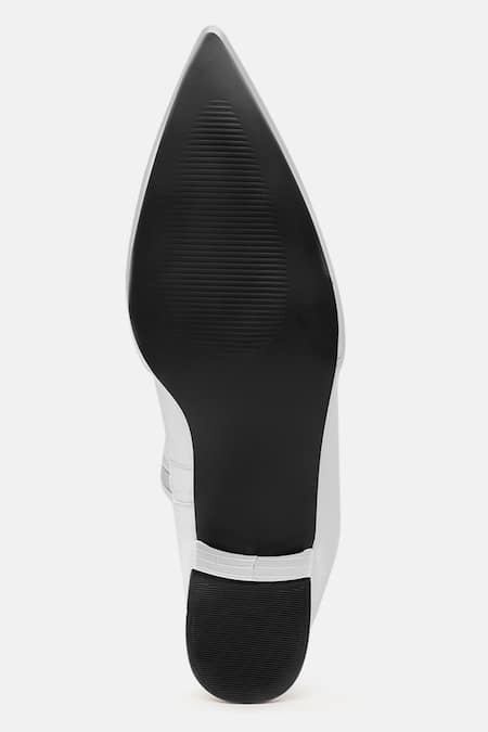 Zori World_White Croc Textured Designer Boots _Online_at_Aza_Fashions