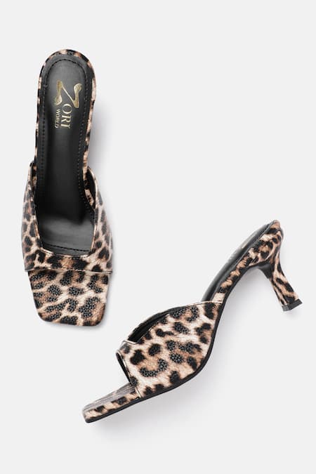 Zori World Leopard Print Heels 