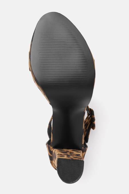 Zori World_Brown Leopard Print Platform Heels _Online_at_Aza_Fashions