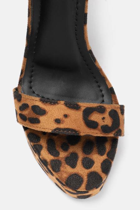 Zori World_Brown Leopard Print Platform Heels _at_Aza_Fashions