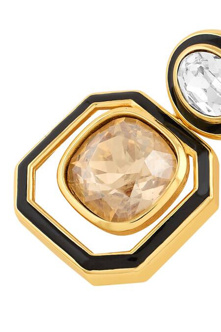 Buy Isharya Multi Color Crystals Mismatched Dangler Earrings Online at Aza Fashions Buy_Isharya_Multi Color Crystals Mismatched Dangler Earrings _Online_at_Aza_Fashions