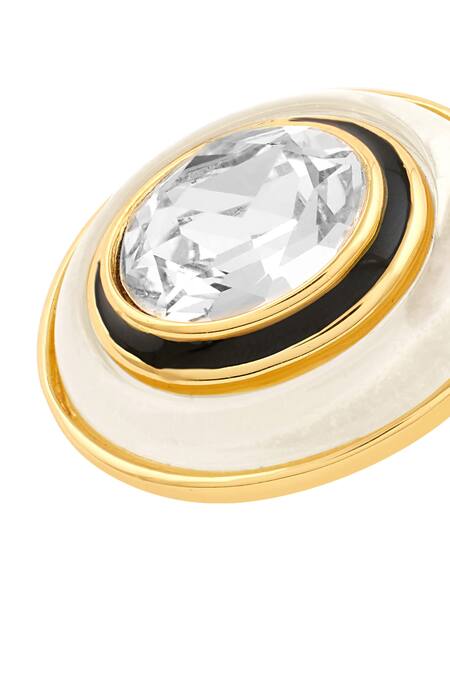 Buy Isharya Gold Plated Crystals Embellished Stud Earrings Online at Aza Fashions Buy_Isharya_Gold Plated Crystals Embellished Stud Earrings_Online_at_Aza_Fashions