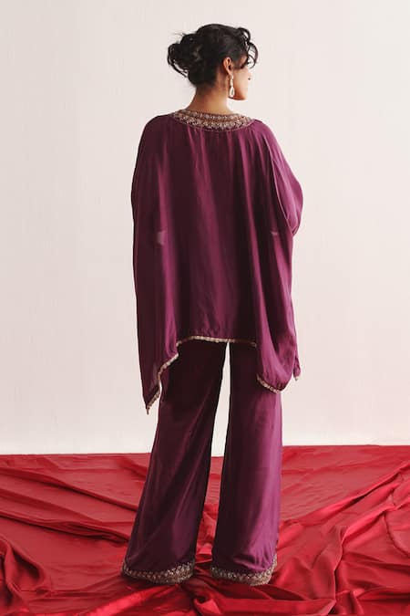 Twenty Nine Marodi Embroidered Kaftan & Palazzo Set 