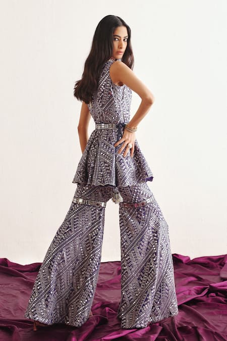 Twenty Nine Mirror Floral Peplum Kurta 