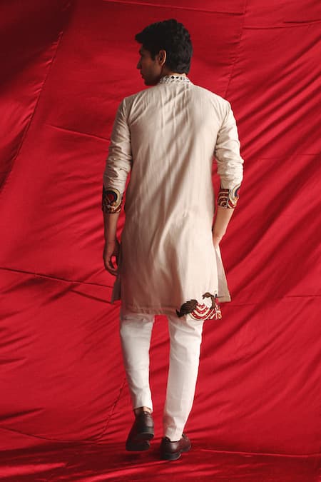 Twenty Nine Ivory Mirror Embroidered Kurta 
