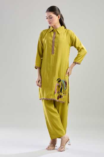 Khwaab By Sanjana Lakhani Seed Bead Embroidered Kurta Set